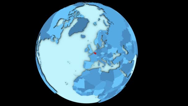 Belgia na niebieskiej planety — Wideo stockowe