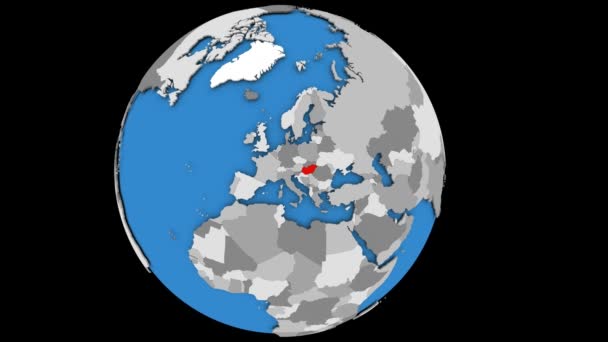 Aproximando-se da Hungria no mundo político — Vídeo de Stock
