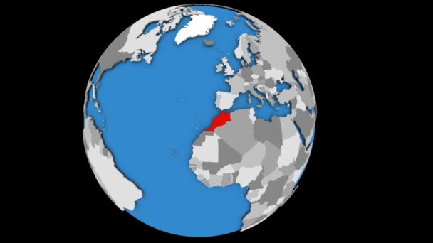 Acercándonos a Marruecos en el mundo político — Vídeo de stock