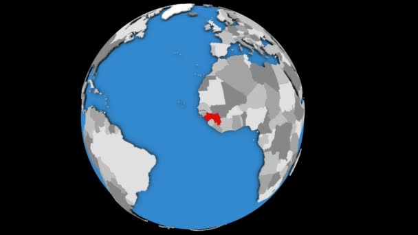 Acercándonos a Guinea en el mundo político — Vídeos de Stock