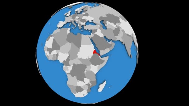 Acercándose a Eritrea en el mundo político — Vídeos de Stock