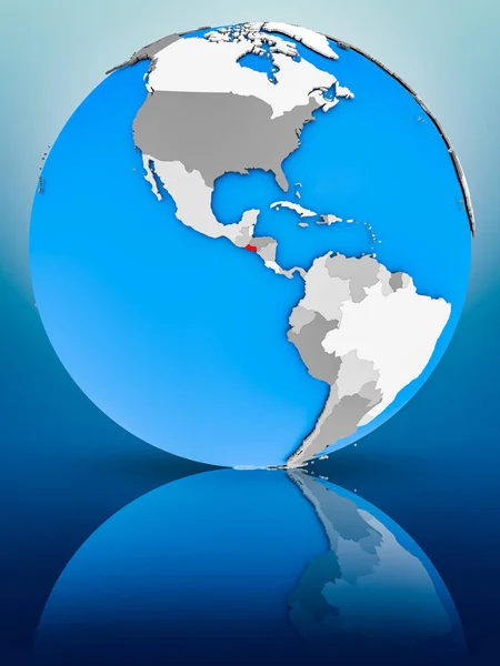 Salvador Globe Reflecting Surface Illustration — Stock Photo, Image