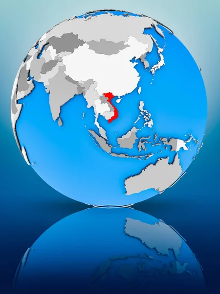 Єтнам Всьому Світу Відображають Поверхні Ілюстрація — стокове фото