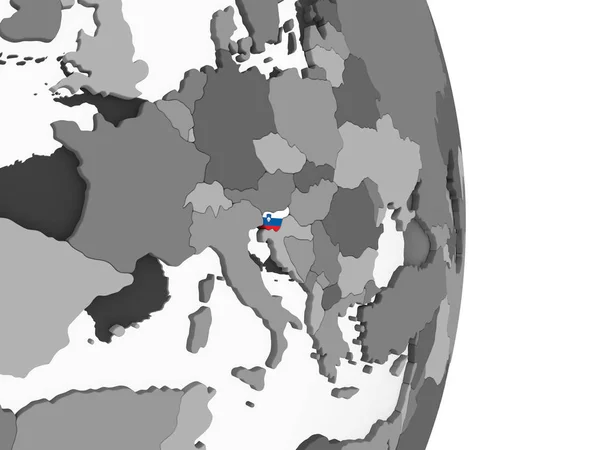 슬로베니아 임베디드 플래그로 일러스트 — 스톡 사진