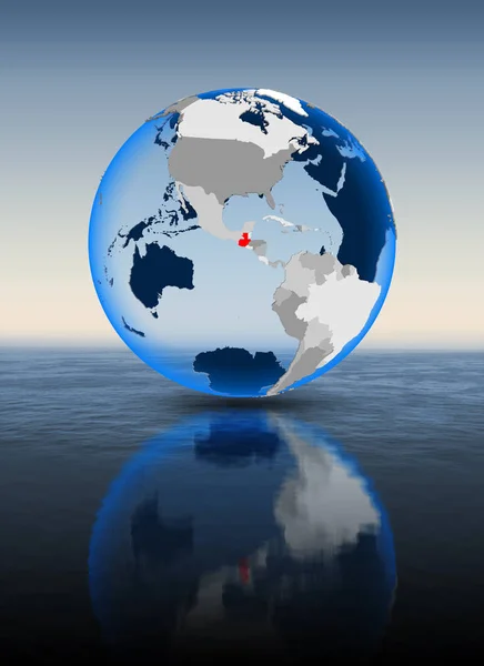 Guatemala Red Globe Floating Water Illustration — Stock Photo, Image