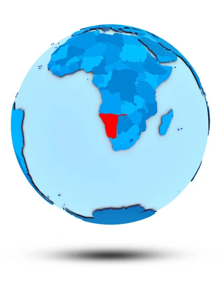 Ναμίμπια Μπλε Πλανήτη Που Απομονώνονται Λευκό Φόντο Απεικόνιση — Φωτογραφία Αρχείου