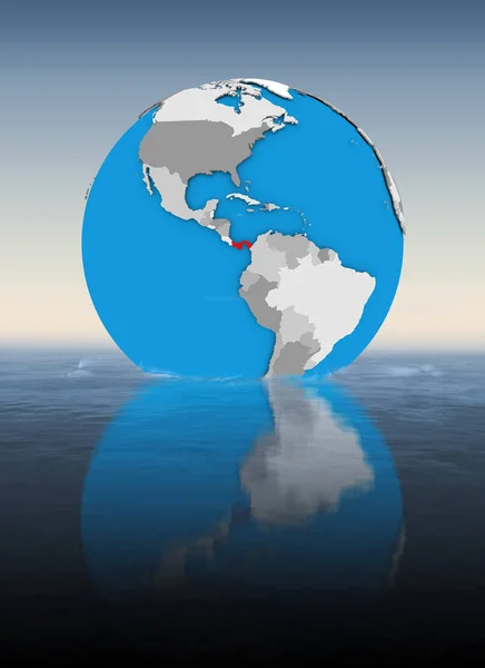Panama Globe Floating Water Illustration — Stock Photo, Image