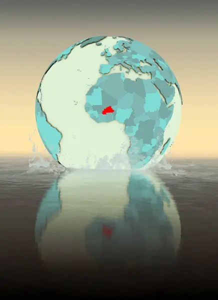 Буркіна Фасо Всьому Світу Хлюпалися Воду Ілюстрація — стокове фото