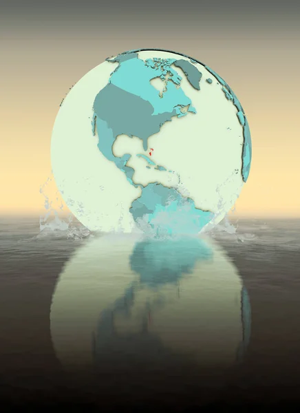 Багамські Острови Глобус Хлюпалися Воду Ілюстрація — стокове фото