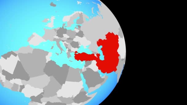 Uzavření Eco Členským Státům Jednoduché Politické Globe Obrázek — Stock video