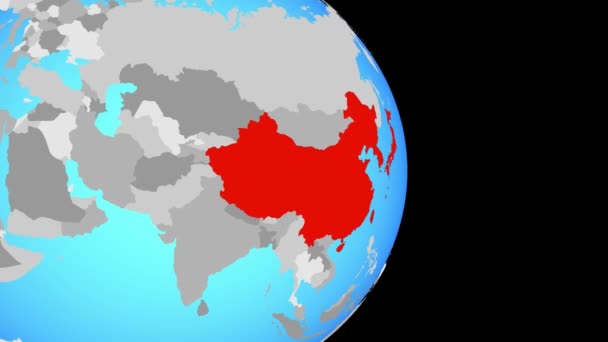 Zoom nach Ostasien — Stockvideo