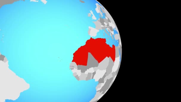 Zoom sulla regione del Maghreb — Video Stock