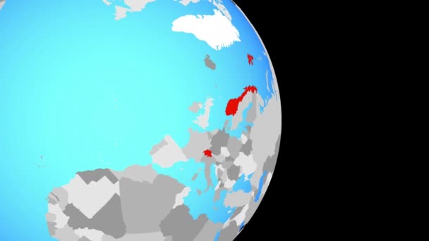 Zoom a los países AELC — Vídeos de Stock