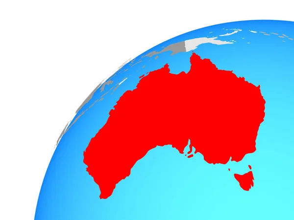 Australie Sur Globe Illustration — Photo