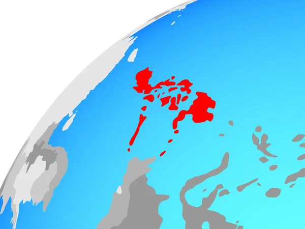 필리핀 글로브에 일러스트 — 스톡 사진