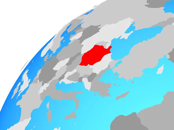 Румыния Глобусе Иллюстрация — стоковое фото