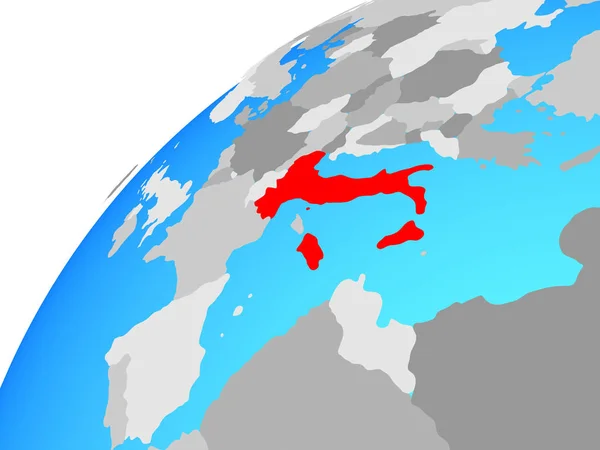 지구에 이탈리아입니다 일러스트 — 스톡 사진