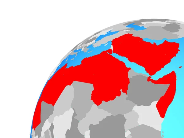 Lega Araba Sul Globo Illustrazione — Foto Stock