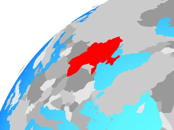 Oekraïne Aardbol Illustratie — Stockfoto