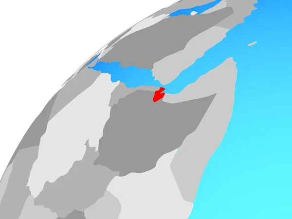 Cibuti Dünya Üzerinde Illüstrasyon — Stok fotoğraf