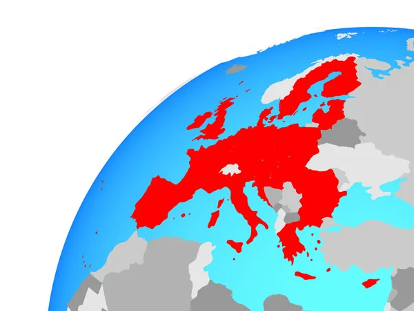 Европейский Союз Глобусе Иллюстрация — стоковое фото