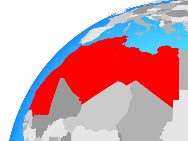 Región Del Magreb Mundo Ilustración — Foto de Stock