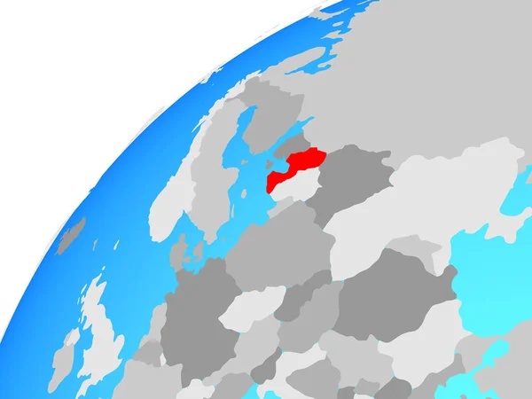 Letland Wereldbol Illustratie — Stockfoto