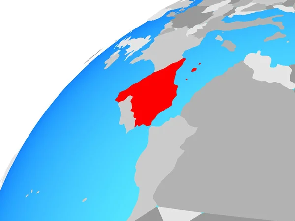 西班牙在地球上 — 图库照片