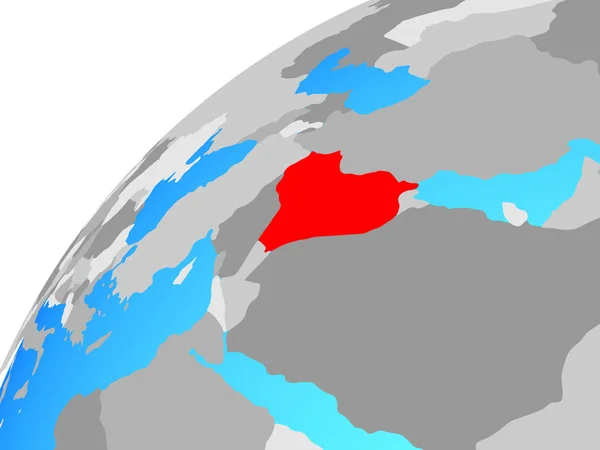 Irak Dünya Üzerinde Çizim — Stok fotoğraf