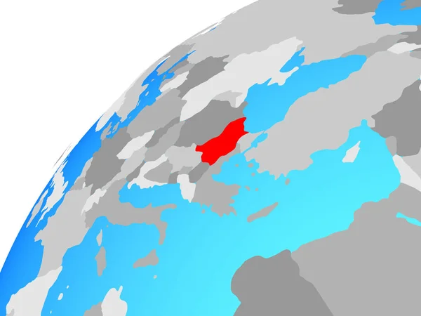 Bulgarien Auf Dem Globus Illustration — Stockfoto