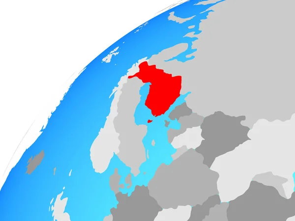 Finlandiya Dünya Üzerinde Çizim — Stok fotoğraf