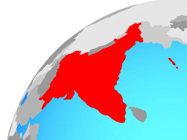 Британская Индия Глобусе Иллюстрация — стоковое фото