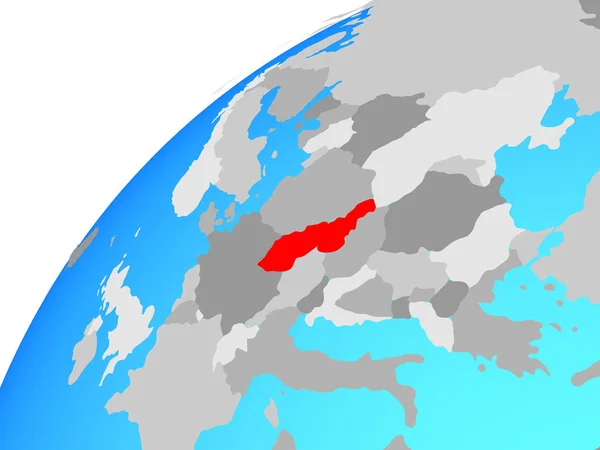 Çekoslovakya Dünya Üzerinde Çizim — Stok fotoğraf