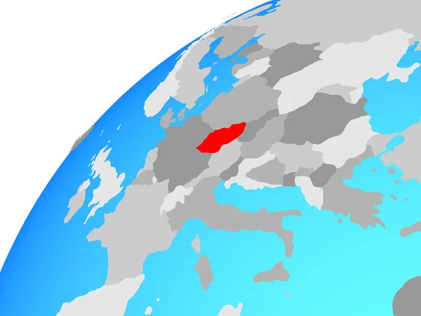 Tsjechië Wereldbol Illustratie — Stockfoto