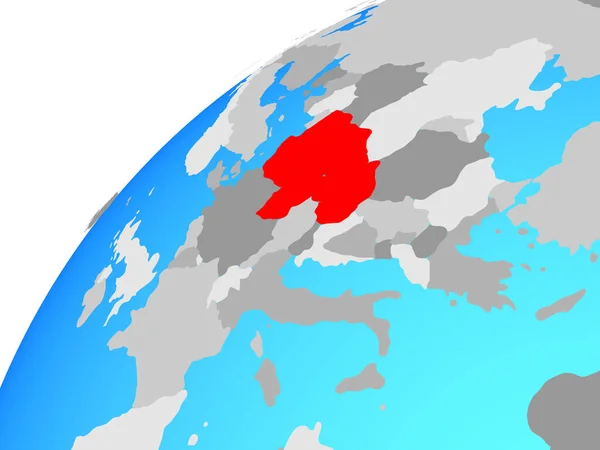 Dünya Üzerindeki Visegrad Grubu Çizim — Stok fotoğraf