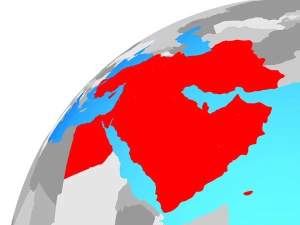 Ближний Восток Глобусе Иллюстрация — стоковое фото