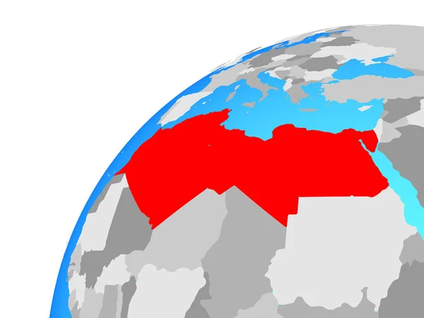 Nordafrika Auf Dem Globus Illustration — Stockfoto
