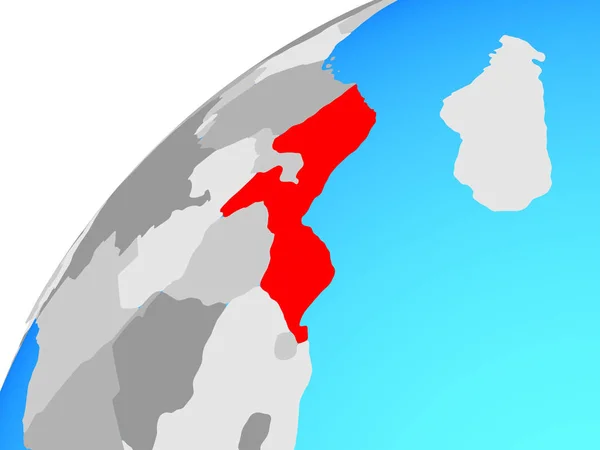Mozambique Globe Illustration — Stock Photo, Image