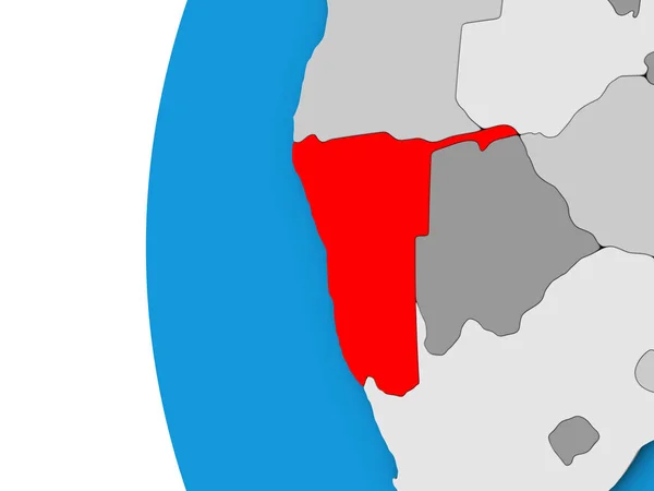 Namibia Blå Politiska Klot Illustration — Stockfoto