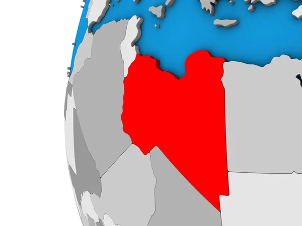 세계에 리비아입니다 일러스트 — 스톡 사진