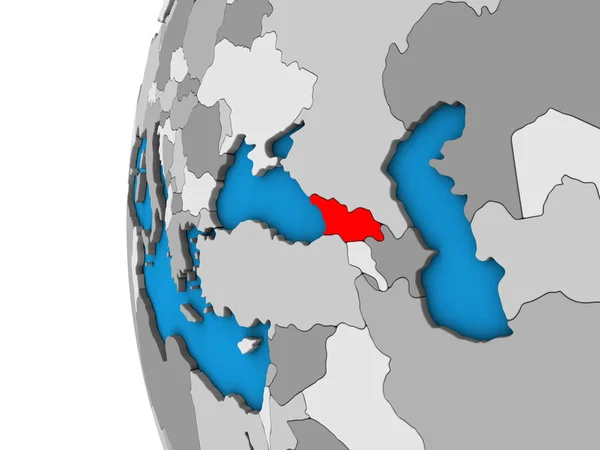 Грузія Синій Політичних Моделі Землі Ілюстрація — стокове фото