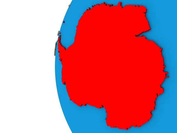 Antarctica Blue Political Globe Illustration — Stock Photo, Image