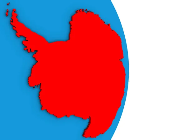 Antarctica Simple Political Globe Illustration — Stock Photo, Image