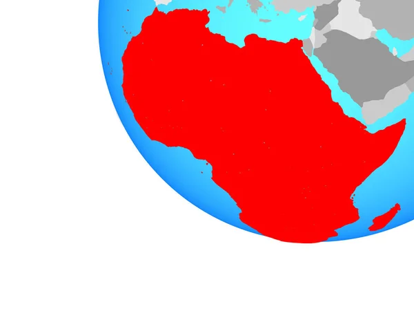 Afrika Jednoduché Globe Obrázek — Stock fotografie