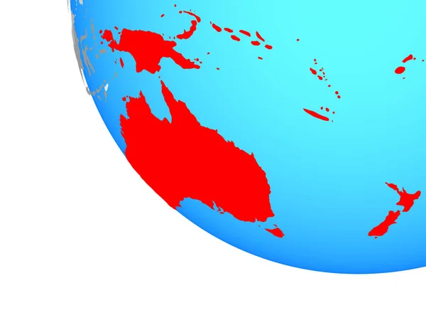 Australie Sur Simple Globe Illustration — Photo