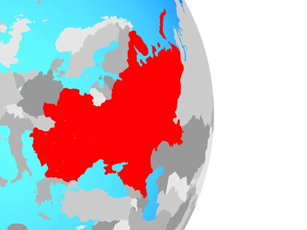 Europy Wschodniej Proste Globus Polityczny Ilustracja — Zdjęcie stockowe