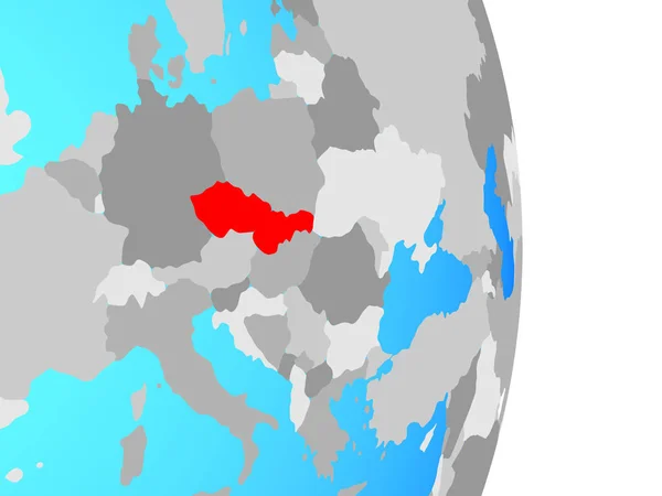 捷克斯洛伐克在简单的政治世界 — 图库照片