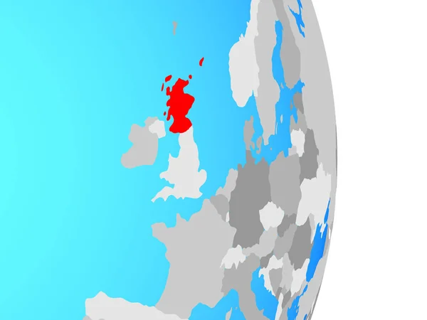 Skottland Enkla Politiska Jordglob Illustration — Stockfoto