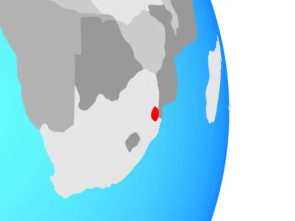 Eswatini Jednoduché Politické Globe Obrázek — Stock fotografie