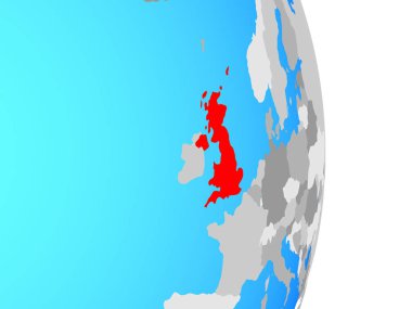 Amerika Birleşik Devletleri basit siyasi dünya üzerinde. 3D çizim.